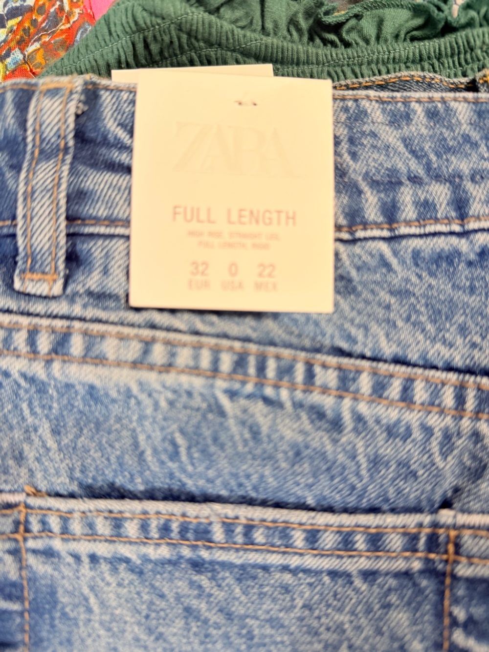 Zara Slim Straight Light Blue Denim Jeans